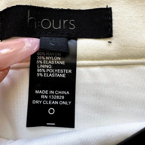 *NWT* h:ours Milla Skirt in Ivory With Buttons and Slit Womens Size Small - Picture 9 of 9